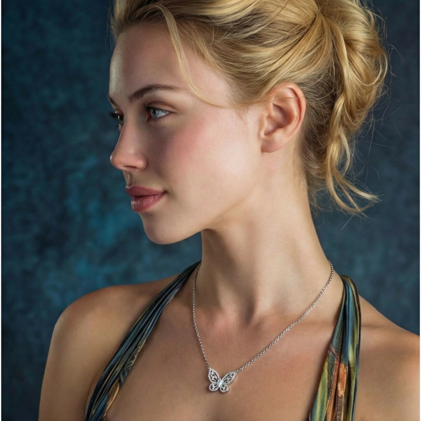 Radiant Butterfly Moissanite Necklace - ELLIVERSE