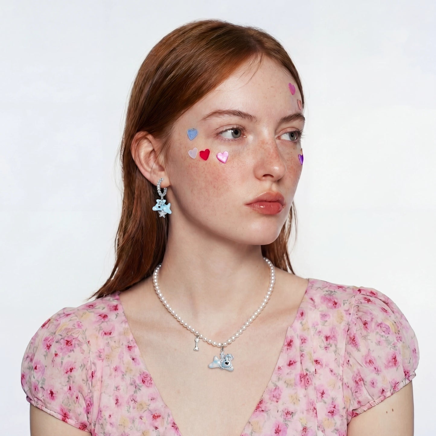 Starlight Teddy Bear Drop Earrings