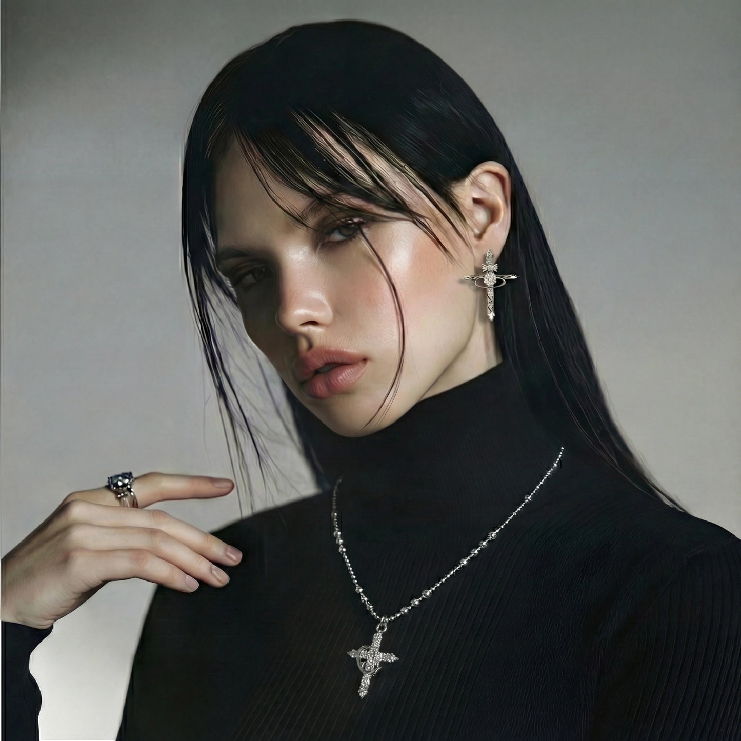 Divine Grace Cross Necklace - ELLIVERSE