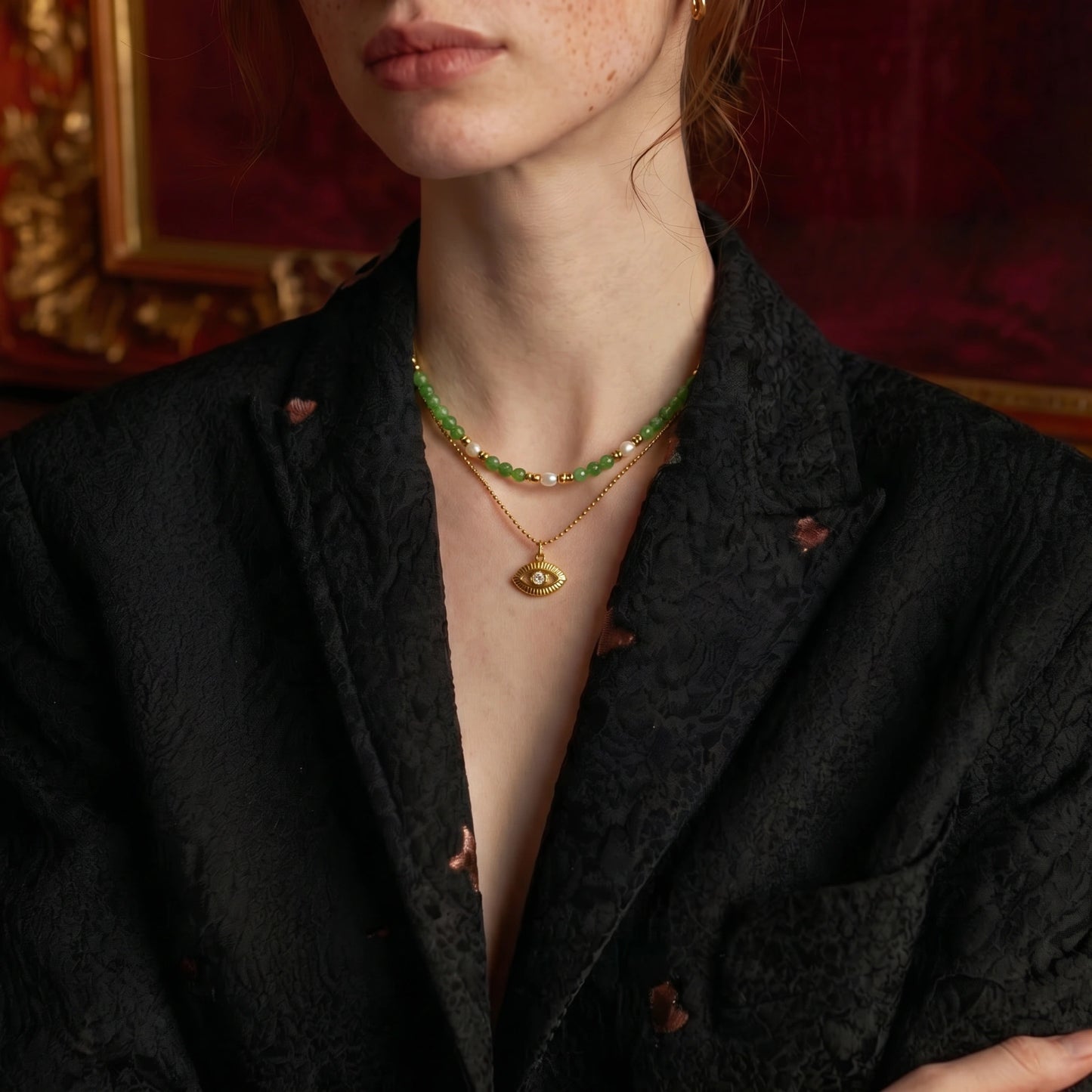 Mystic Eye Layered Necklace - ELLIVERSE