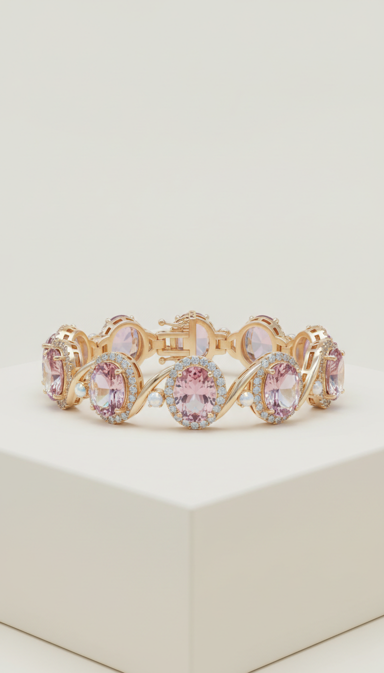 Aurora Blush Gemstone Bracelet